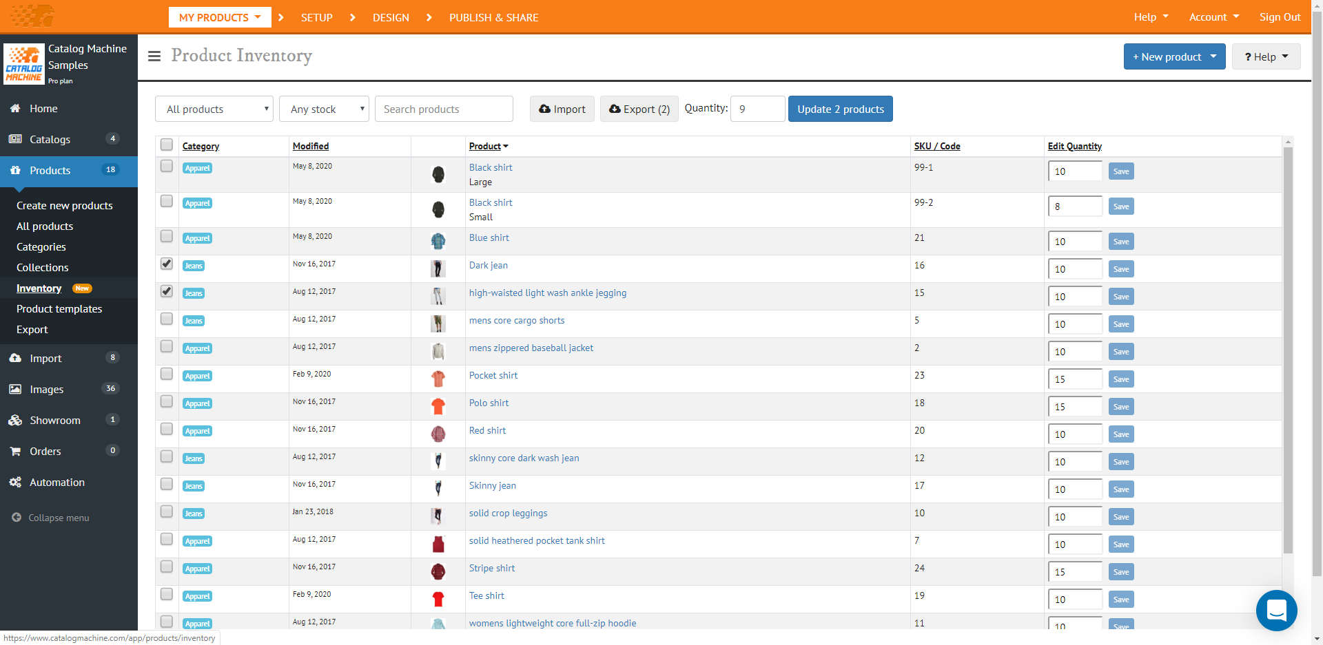 Product Inventory Management and Catalogs Software | Catalog Machine