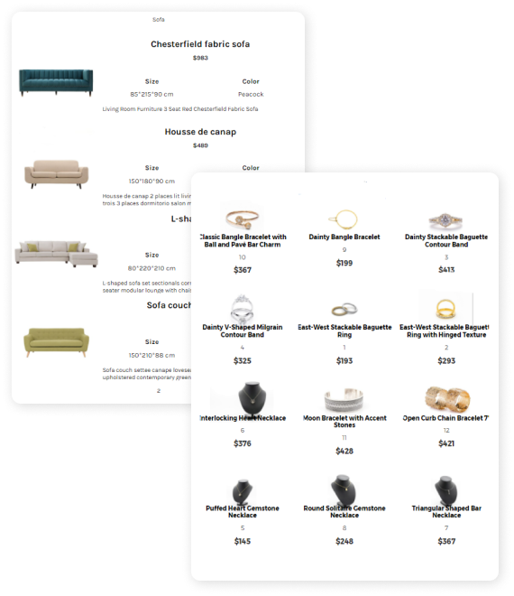 Make Online and PDF Line sheet with custom templates