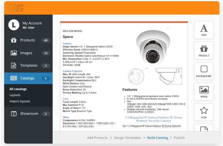 Product Specification Sheet Template from www.catalogmachine.com